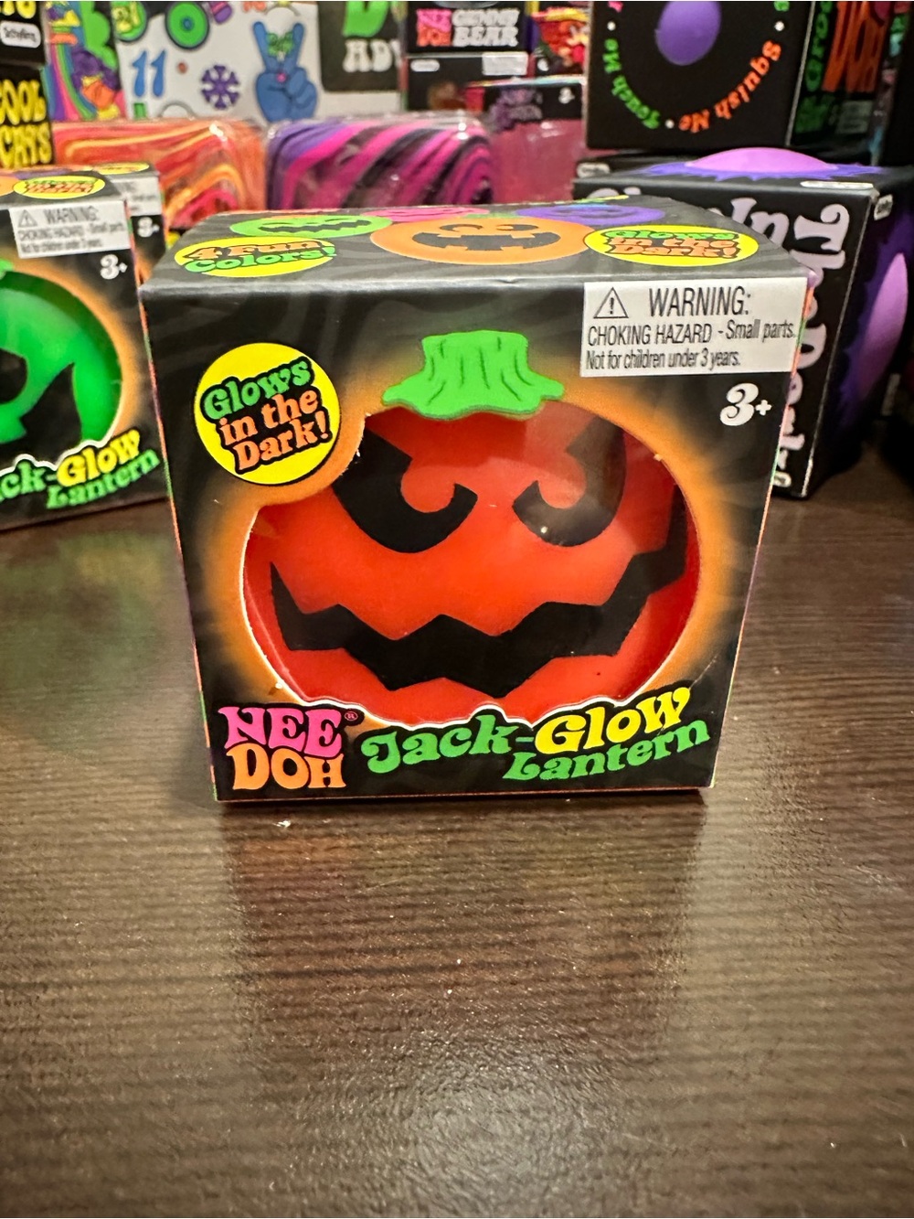 NeeDoh Jack-Glow Lantern Plush Pumpkin - Orange Glow